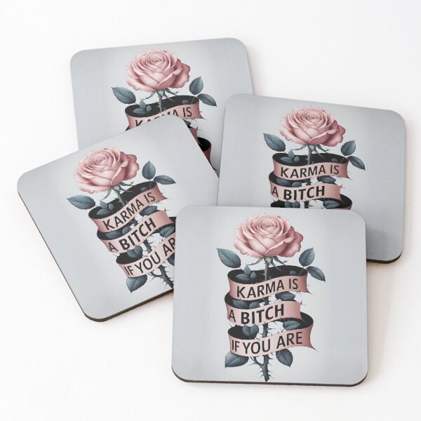 Item preview, Karma Rose – Edgy Floral - Karma is a bitch designed and sold by pixelated_echoes.