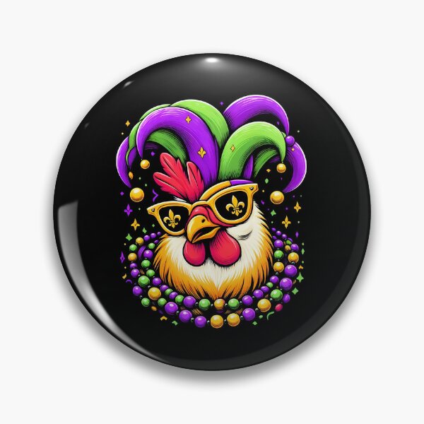 Item preview, Mardi Gras Carnival Chicken Jester Costume Famer Mens Womens designed and sold by MTRBSK11.