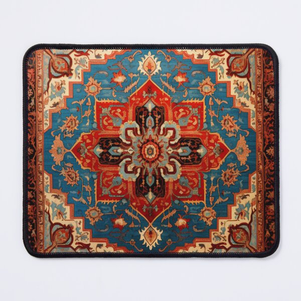 Item preview, Dark Azure Red Oriental Persian Wonderful Carpet designed and sold by GrinGalore.