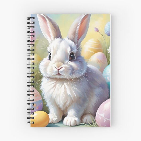 Item preview, Colorful Festive Easter Eggs Easter Bunny Spring Flowers Version 14 designed and sold by DreamingAwake1.