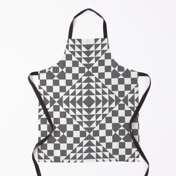Item preview, Vintage Inspired Geometric Quilt Pattern Monochrome Gray White designed and sold by BlueLela.