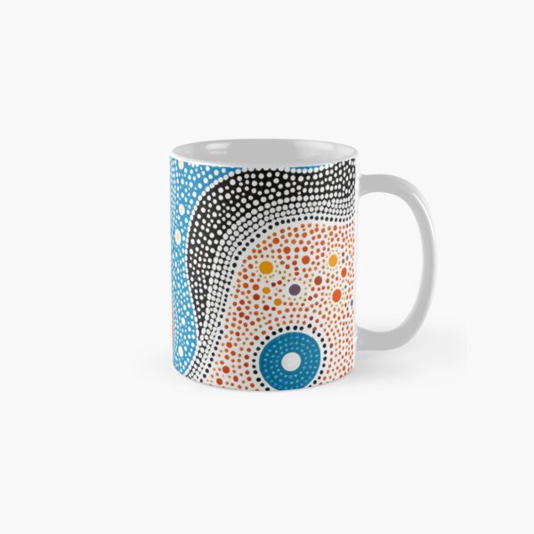 Aperçu de l'œuvre Art aborigène australien. Peinture à points indigène. Australie. Noongar. Motif abstrait. créée et vendue par DRIGLI.