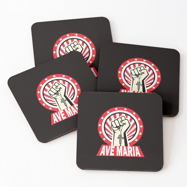 Artikelvorschau, Ave Maria! (Rotes und schwarzes Design) entworfen und verkauft von Loreto Studio.