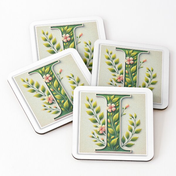 Item preview, Intricate Botanical Letter I Art Print designed and sold by ManekanttaArts.