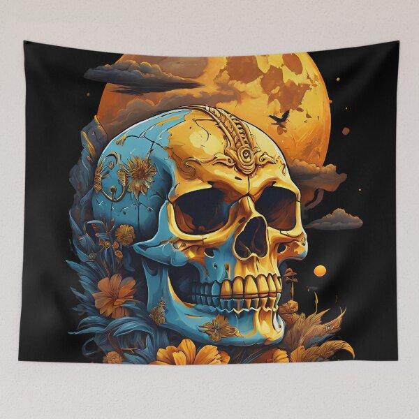 Item preview, Skull with Full Moon designed and sold by Marcicev-Bojan.