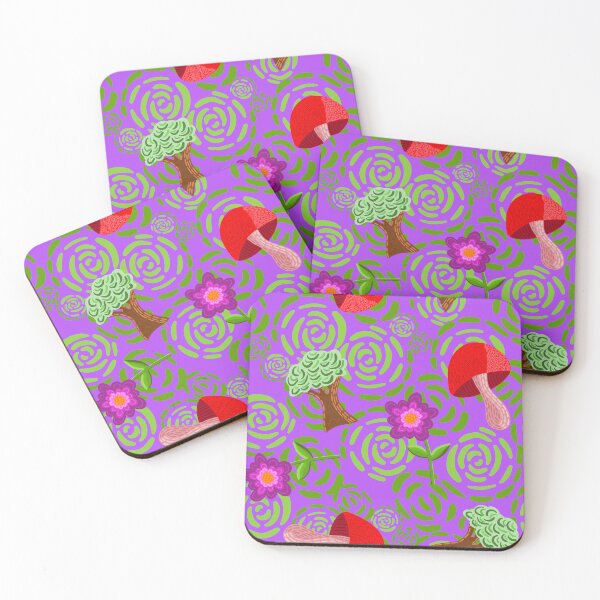 Item preview, Forest Fun_purple designed and sold by NeonEye-Designs.