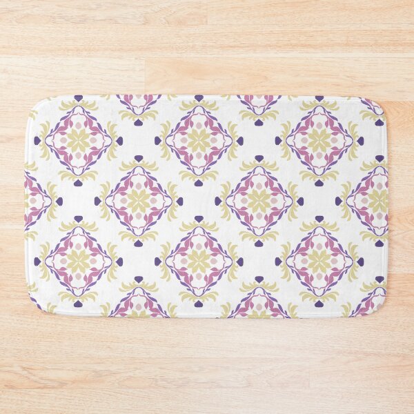 Item preview, Ikat vintage pink floral seamless pattern designed and sold by RIYA SIRI.