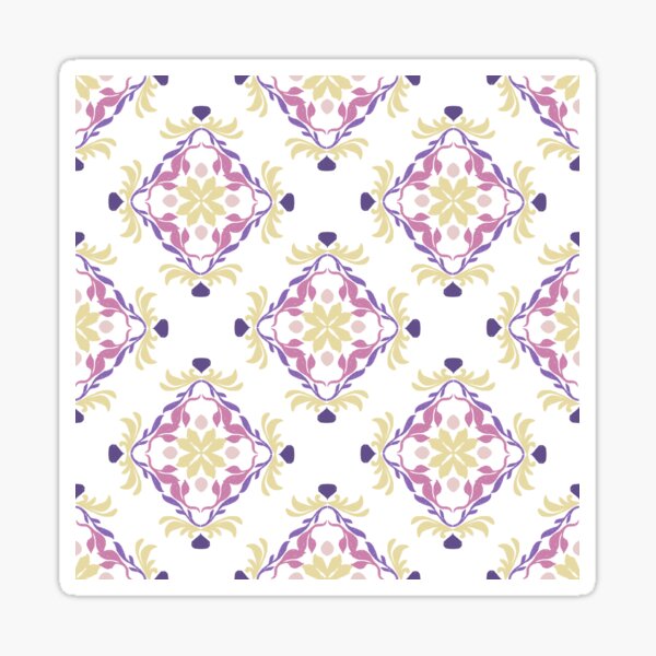 Item preview, Ikat vintage pink floral seamless pattern designed and sold by RIYA SIRI.