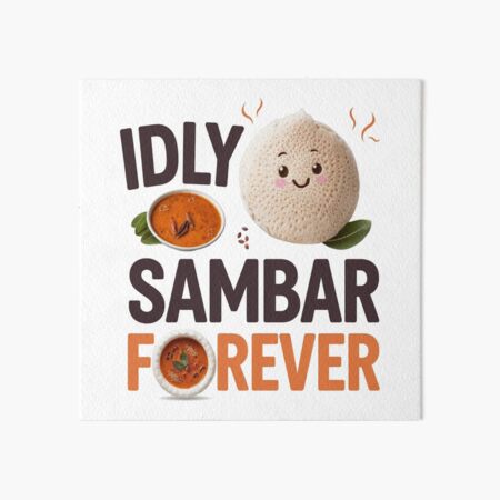Aperçu de l'œuvre Idly Sambar Forever - Nourriture de Chennai créée et vendue par Globalcitytees.