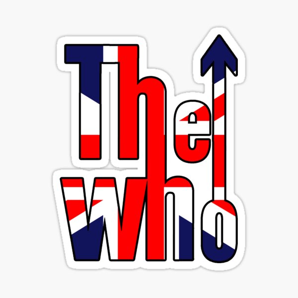 The Who in Union Jack Sticker