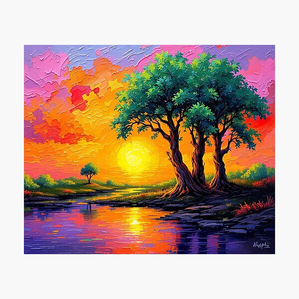 Item preview, Sunset Painting  designed and sold by Kozon.