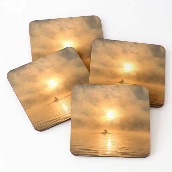 Item preview, Great and misty sunrise at the rowing lake designed and sold by mAArle.