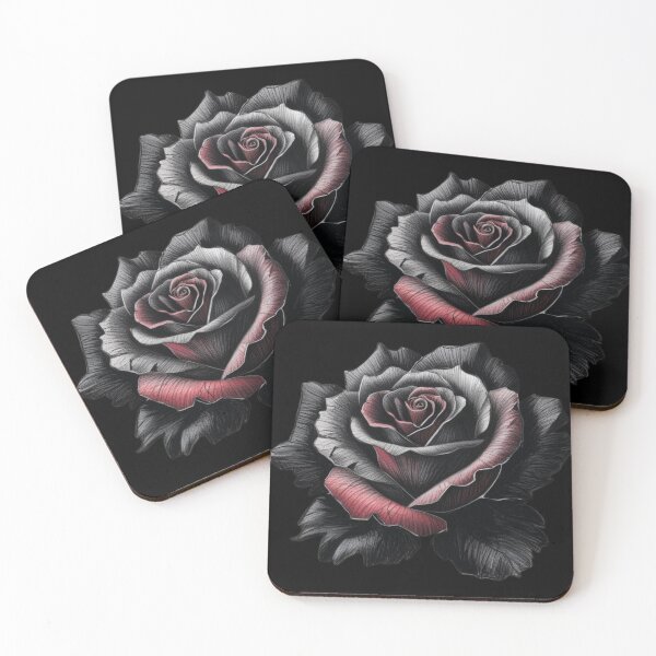 Aperçu de l'œuvre Roses noires Rose enchantée créée et vendue par Design_Your_Day.