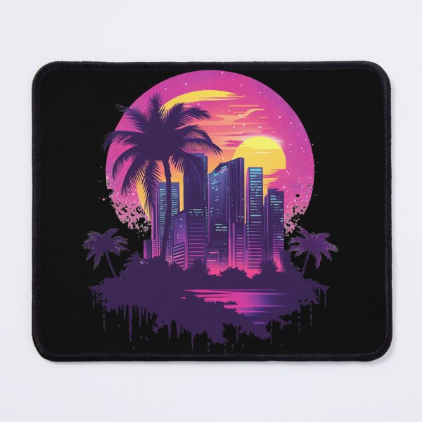Item preview, Synthwave City Sundown designed and sold by Nightarcade.