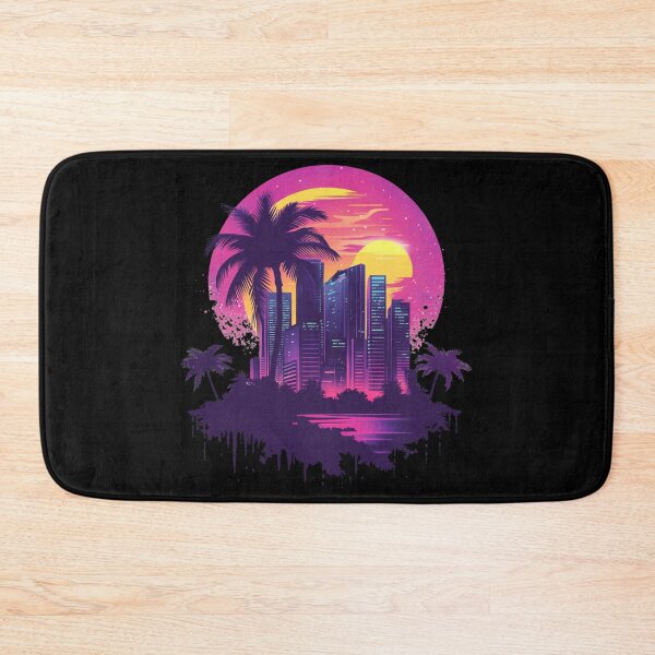 Item preview, Synthwave City Sundown designed and sold by Nightarcade.