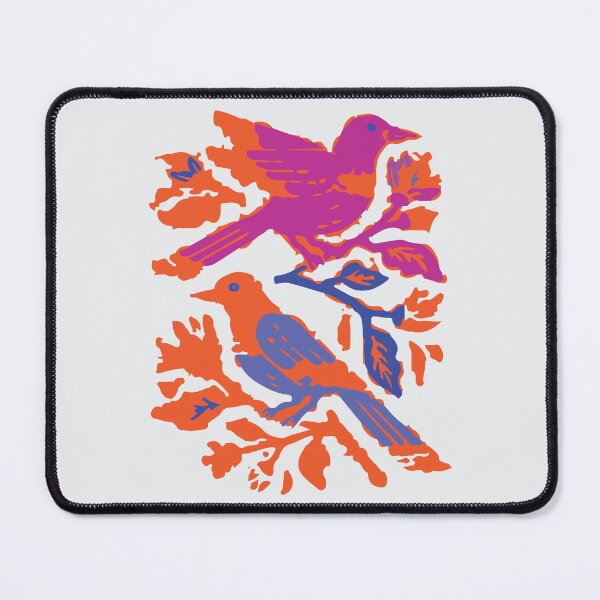 Aperçu de l'œuvre deux oiseaux de style folklorique sur des branches créée et vendue par railean.