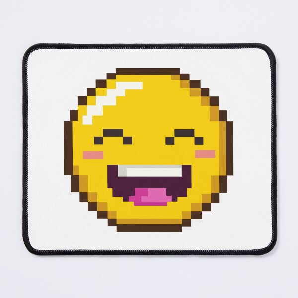 Item preview, Pixel Laughing Emoticon with Close Eyes designed and sold by Yael Weiss.