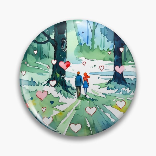 Item preview, Romantic Walk: A Peaceful Illustration designed and sold by Uniqo Artz.
