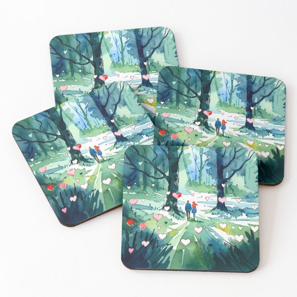 Item preview, Romantic Walk: A Peaceful Illustration designed and sold by Uniqo Artz.