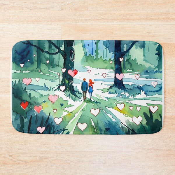 Item preview, Romantic Walk: A Peaceful Illustration designed and sold by Uniqo Artz.