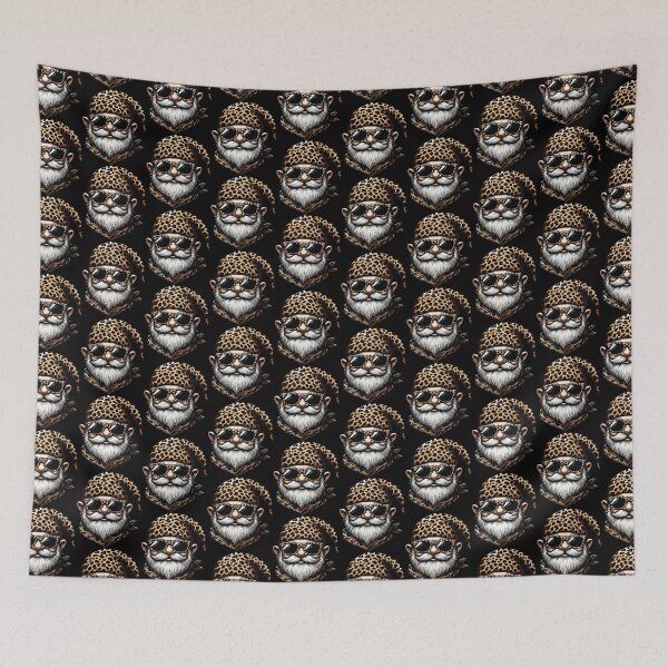 Item preview, Gnome Wearing Leopard Scarf Animal Wearing Sunglasses designed and sold by Artistoos.
