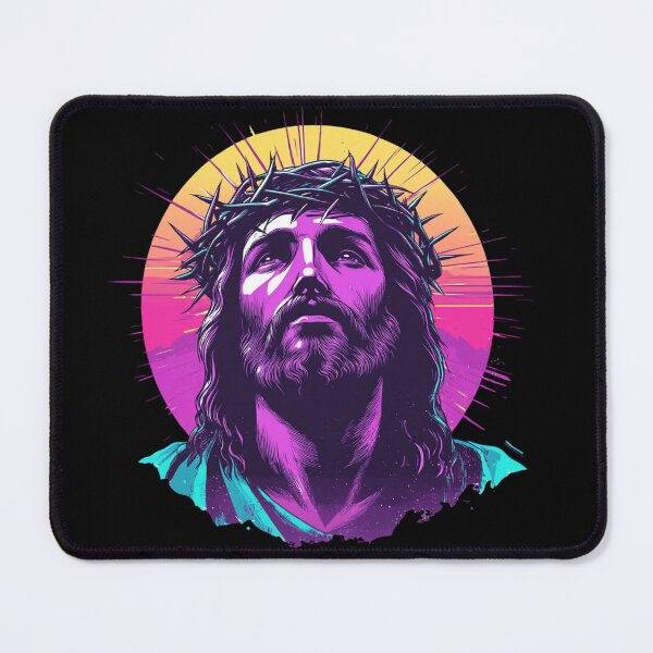 Item preview, Synthwave Jesus designed and sold by Nightarcade.