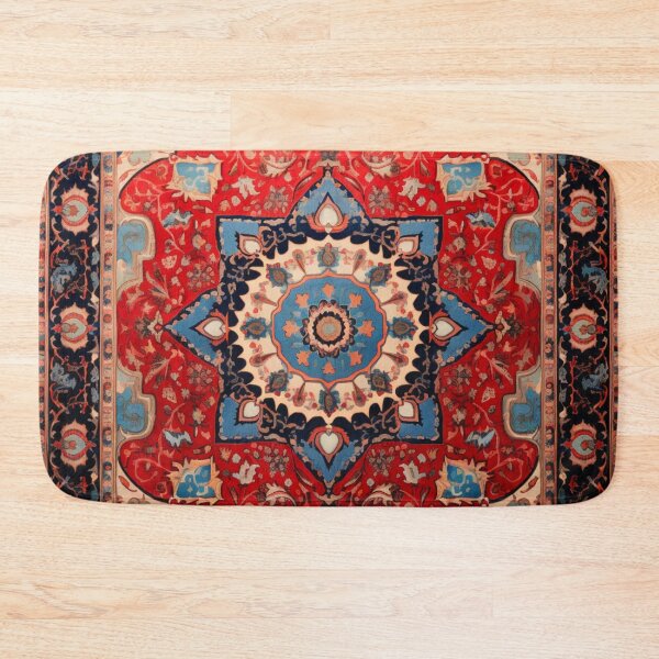 Item preview, Limited Azure Red Oriental Persian Wonderful Carpet  designed and sold by GrinGalore.