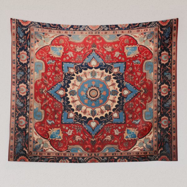 Item preview, Limited Azure Red Oriental Persian Wonderful Carpet  designed and sold by GrinGalore.