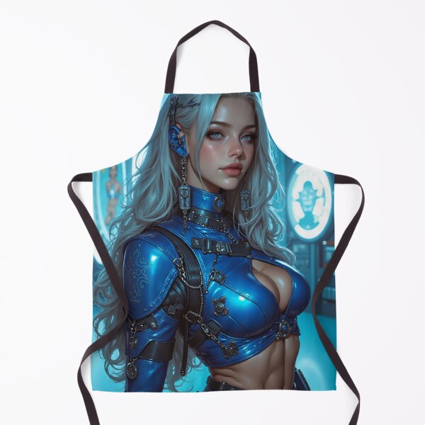 Item preview, Cybernetic warrior with a sleek, futuristic blue metallic suit designed and sold by Giuseppe Cammino.