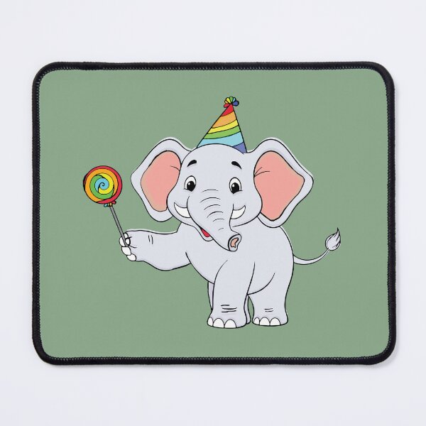 Item preview, Elephant holding a lolipop designed and sold by Esinald.