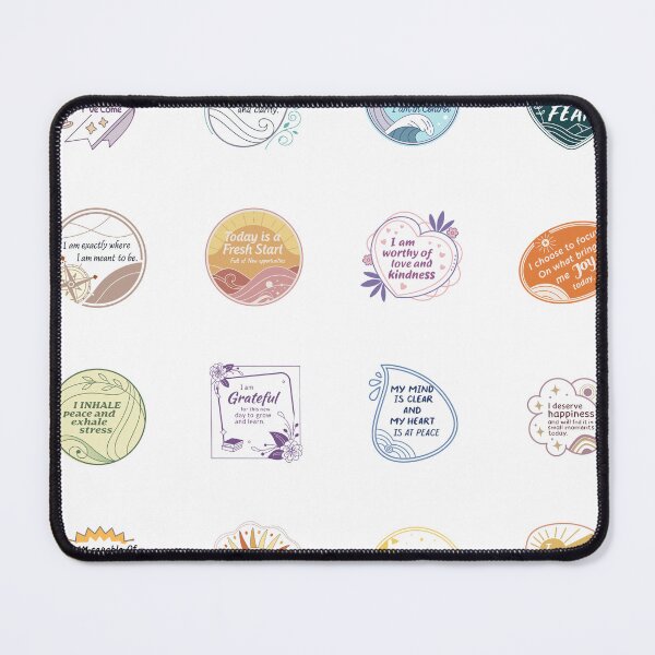 Artikelvorschau, Beruhigende Morgenroutine Affirmations-Sticker-Set - Motivierende und Inspirierende Zitate entworfen und verkauft von Calymera.
