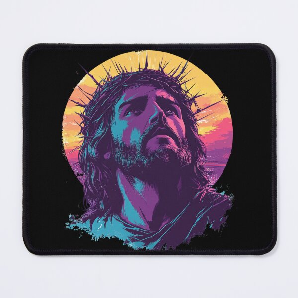 Item preview, Synthwave Jesus Lord And Savior designed and sold by Nightarcade.