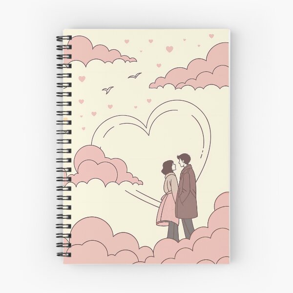 Item preview, Dreamy Love in the Clouds: A Romantic Illustration designed and sold by Uniqo Artz.