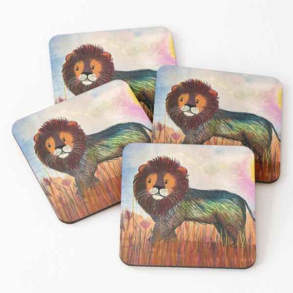 Item preview, Nostalgic Watercolor Lion – Storybook Savanna Scene - Illustration Jemma Jamie Skidmore  designed and sold by Jemma Jamie Skidmore.