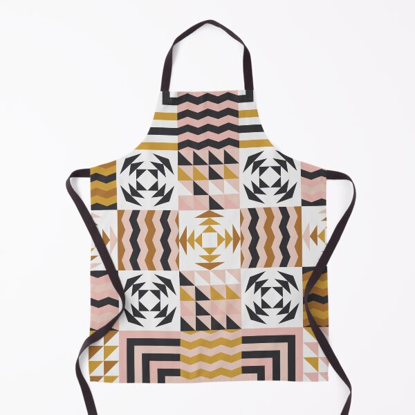Item preview, Retro Inspired Geometric Quilt Pattern In pastel Colors designed and sold by BlueLela.