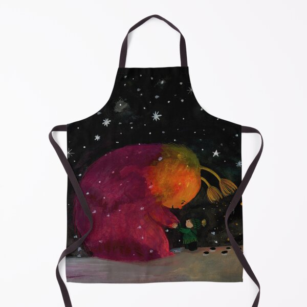 Item preview, Whimsical Night Encounter - Glowing Creature & Child Under the Stars - Illustration Jemma Jamie Skidmore  designed and sold by Jemma Jamie Skidmore.