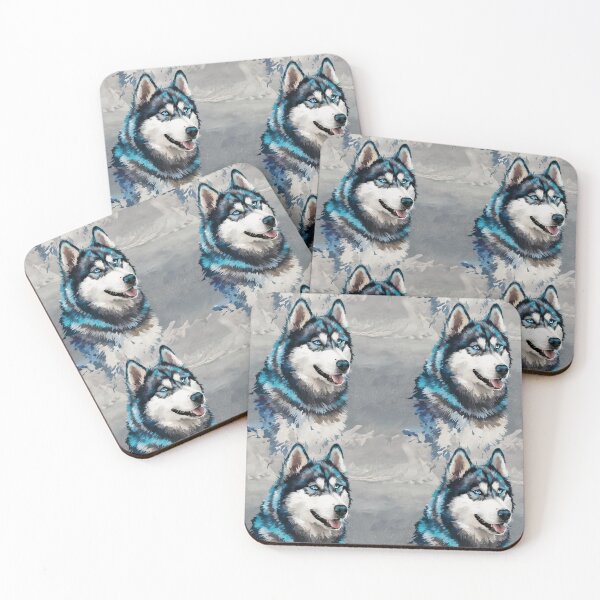 Item preview, Elegant Siberian Husky Illustration – Winter-Inspired Artistic Design designed and sold by NSB-Design.