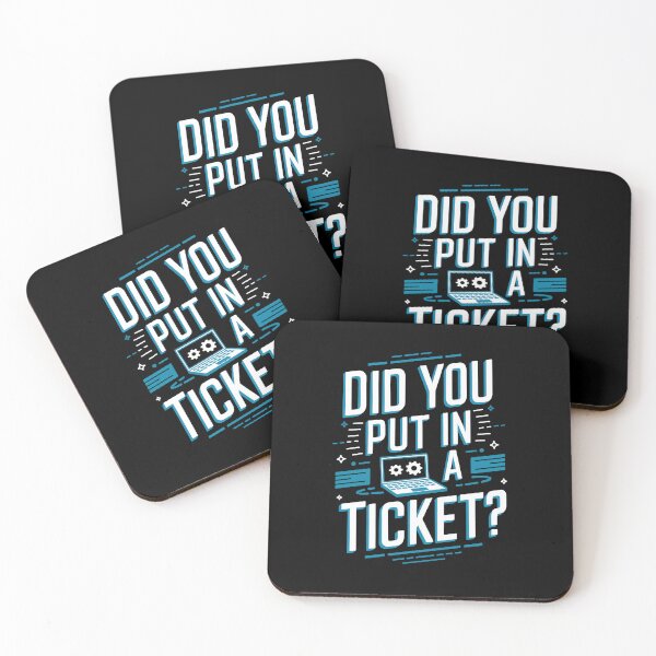 Item preview, Put in a ticket, admin and support design designed and sold by Lichtisign.