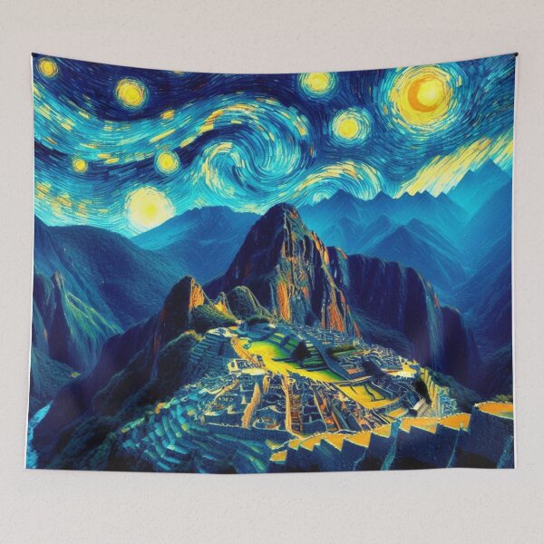 Item preview, Starry Night Machu Picchu Peru designed and sold by Esskay Designs.