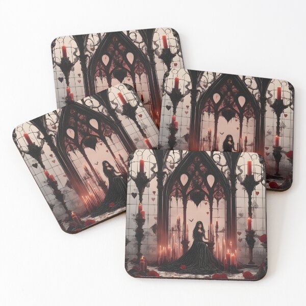 Item preview, Creepy Valentine’s Day: Wife Sitting Alone with Red Roses in a Scary House designed and sold by ZEPHYR_LABEL.