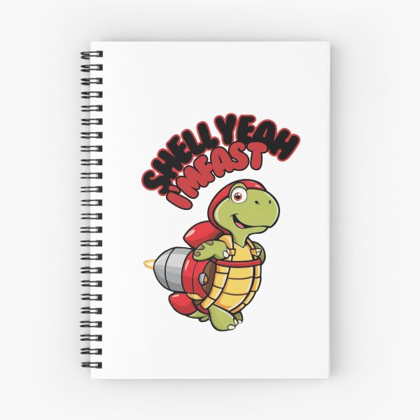 Item preview, Shell Yeah, I’m Fast - Funny Rocket Turtle designed and sold by Snicker-Designs.