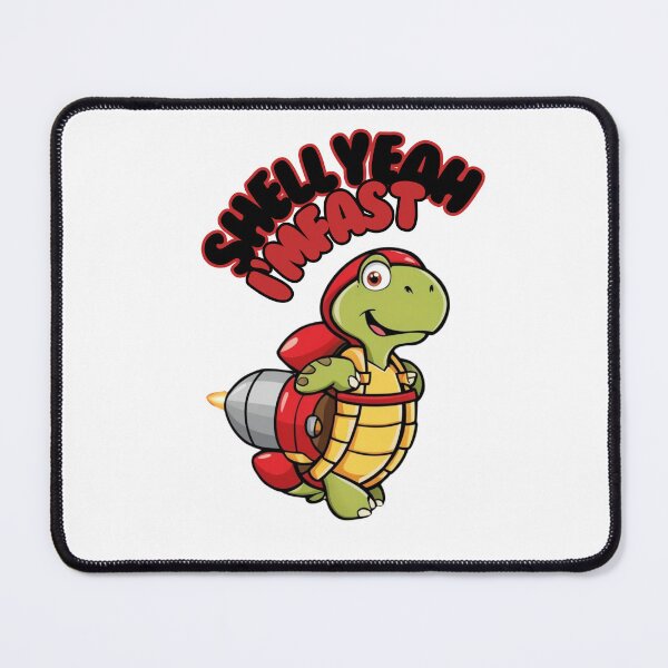 Item preview, Shell Yeah, I’m Fast - Funny Rocket Turtle designed and sold by Snicker-Designs.