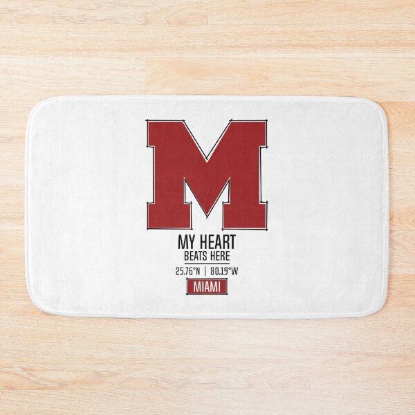 Item preview, MIAMI MY HEART BEATS HERE WHITE designed and sold by LMAGARMENTS.