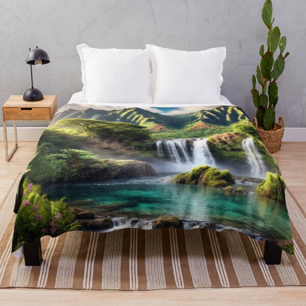 Item preview, Tropical Paradise Waterfall designed and sold by SomethingNiceHI.