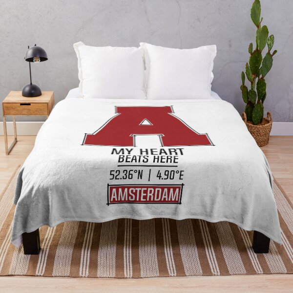 Item preview, AMSTERDAM MY HEART BEATS HERE WHITE designed and sold by LMAGARMENTS.