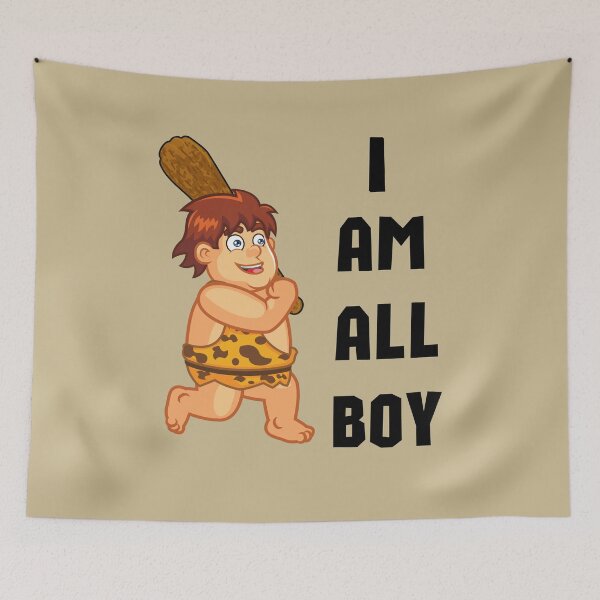 Item preview, I AM ALL BOY Rough and tumble caveman kids designed and sold by BlesstB.