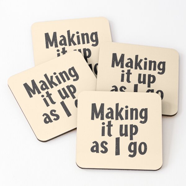 Item preview, Making it up as I go: Vintage Humor for Modern Hot Messes designed and sold by twisted-dot.