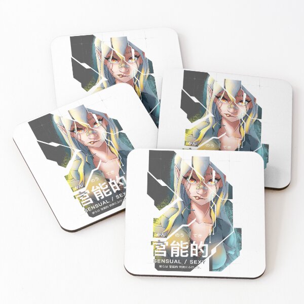 Item preview, Burning Gaze - Cyberpunk Anime Art | Sensual and Intense Cyber Elf Illustration designed and sold by melbrins.