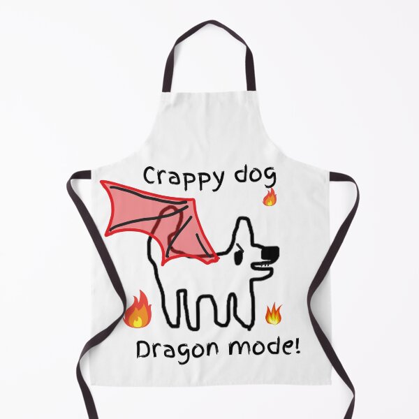 Item preview, Crappy Dog - Dragon mode - cute Crappy dog, burns! designed and sold by TheRubberOnion.