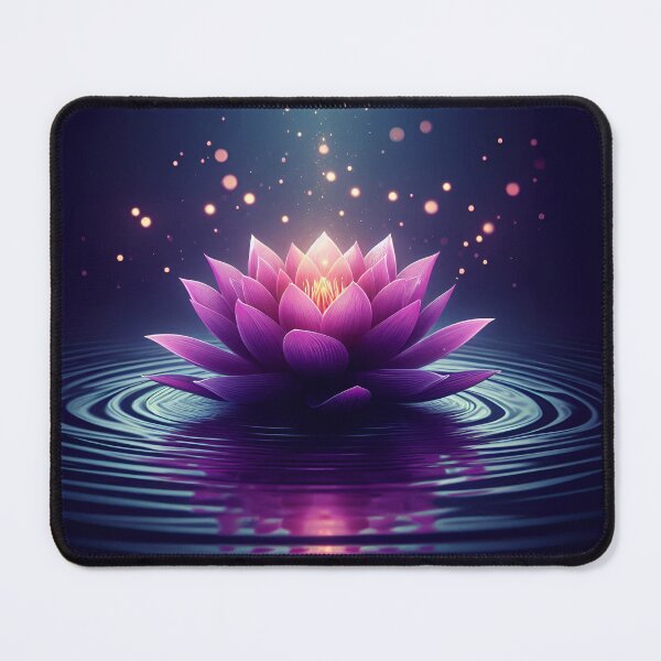 Item preview, Flores de loto de color rosa y morado designed and sold by KwangCB.